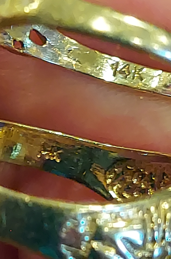 FINALPRICE🔥2ring's Yellow Gold 🤷14k yellow Gold both are BROKEN need to fixed - Picture 4 of 17